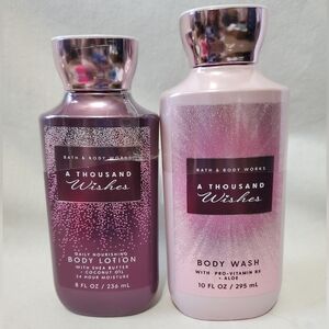 Bath & Bodyworks A Thousand Wishes Set Of Body Wash And Lotion Nwt